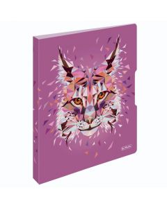 Mapa uložna A4 s 2D ringa, fi 16 mm, hrbat 27 mm, Herlitz Wild Animals, motiv Ris