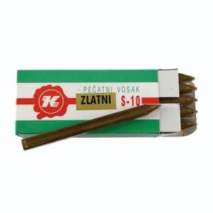 Vosak pečatni za vruće pečaćenje Karbon, zlatni 10/1