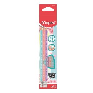 Grafitna olovka Maped Pastel HB s gumicom 12/1 MAP851730