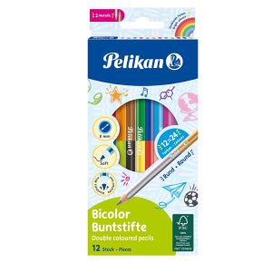 Bojice drvene Pelikan duo 12/1 24 boje
