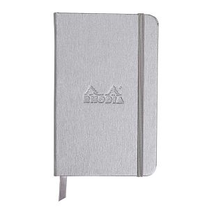 Notes 9x14, Rhodia Webnotebook, diktando, silver