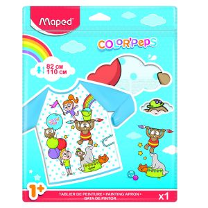 Pregača za likovni, Maped, s rukavima, za djecu do visine 110 cm