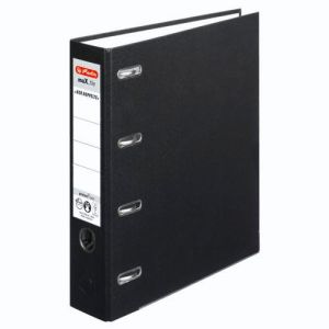 Registrator samostojeći A4, 7 cm, 2 mehanizma, maX.file protect, Herlitz, crni