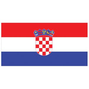 Zastava Republike Hrvatske 60x30 cm, bez resica, mesh