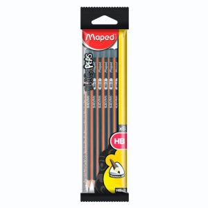 Grafitna olovka Maped, Black Pep's, HB, 6/1 etui