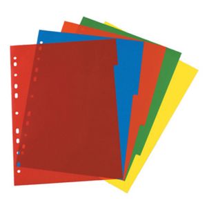 Pregrada plastična A4, 5/1, Herlitz, boja sortirano