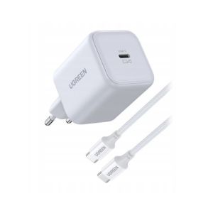 UGREEN punjač 45W, USB C, Quick Charge, GaN, set, bijeli