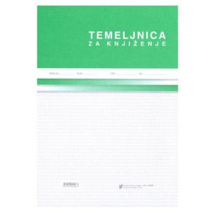 I-3/A TEMELJNICA ZA KNJIŽENJE; Blok 100 listova, 21 x 29,7 cm