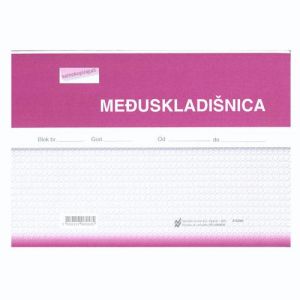 I-26/NCR MEĐUSKLADIŠNICA; Blok 5 x 25 listova, 21 x 14,8 cm