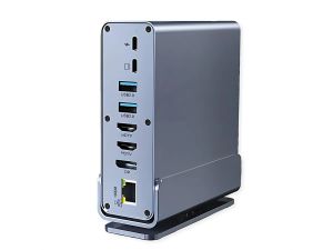 Roline VALUE Docking station USB-C, HDMI/DP 4K60, G-LAN, USB-A, USB-C, PD, SD/microSD, Audio