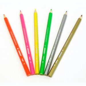 Bojica drvena Jolly Kinderfest neon narančasta