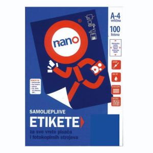 Etikete za laserske i ink-jet pisače Nano, N-207, 99,1x93,1 mm, 100/1