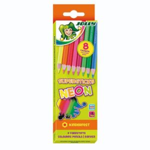 Bojice drvene Jolly Kinderfest Neon mix 8/1