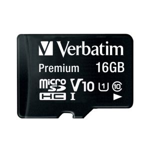 Verbatim memorijska kartica Premium Micro SDHC 16GB Class 10 + adapter