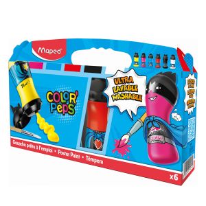Boje tempere Maped Color'Peps 6/1 75ml u kartonskoj kutiji MAP810010