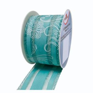 Vrpca kolut dimenzije 2m X 40 mm plavo sivo cvijeće Herlitz