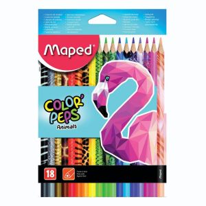 Bojice drvene Maped Color'Peps Animals trobridne 18/1 MAP832218FC