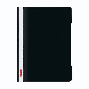 Fascikl s euro mehanizmom PP A4, Crystal, Herlitz, crni