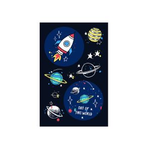 Naljepnice 1 list Svemir Herlitz