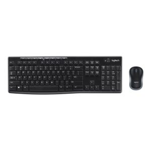 Logitech MK270 bežična tipkovnica+miš, USB, crna (920-004532)