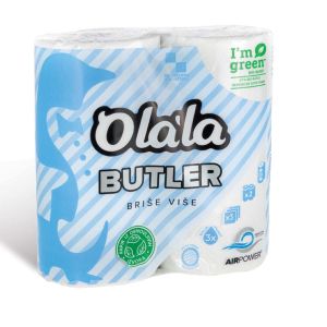 Ručnici papirnati bijeli Olala Butler, troslojni, rola 27cm, 2/1