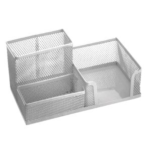 Organizer stolni 3U1 , žica, srebrni, dimenzije 20x10x10cm