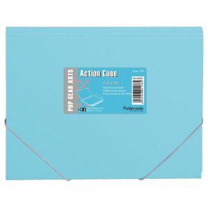 Fascikl s klapnama i gumicom PP A4, Foldermate Pop Gear Arts art.60984, plavi