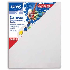 Platno slikarsko, na okviru, 100 % pamuk, impregnirano, 25x30 cm, Spree