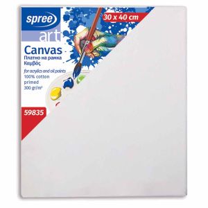 Platno slikarsko, na okviru, 100 % pamuk, impregnirano, 30x40 cm, Spree