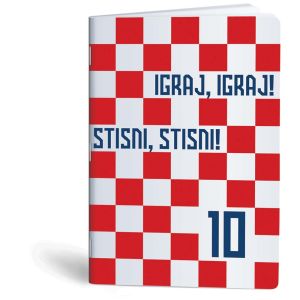 Bilježnica A4 32 listova karo Igraj moja Hrvatska