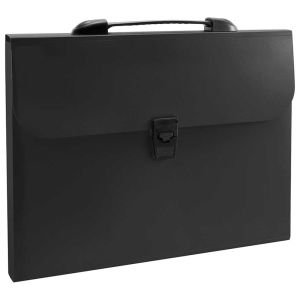 Torba plastična s ručkom, dimenzija 320x260x42, crna, Spree