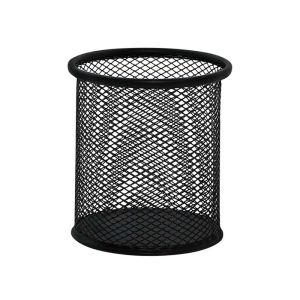 Čaša za olovke, okrugla, žičana, crna, Q-Connect