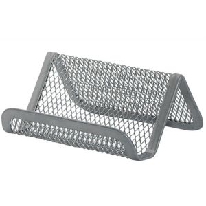 Stalak za posjetnice, žičani, srebrni, Q-Connect