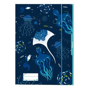 Fascikl s klapnama i gumicom, A3, More, Pelikan