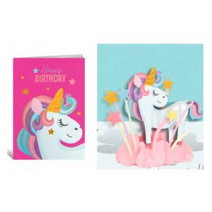 Čestitka Origami 3D Happy Birthday