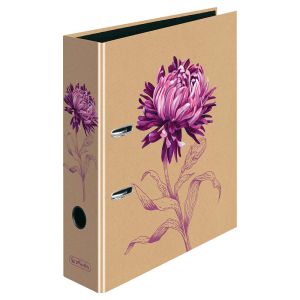 Registrator samostojeći A4, 8 cm, maX.file Natural Vibes Krizantema, Herlitz