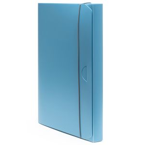 Mapa s gumicom B4 Holos 3 cm, polipropilen, dimenzija 35x25x3 cm, Fellowes, plava