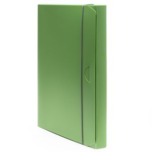 Mapa s gumicom B4 Holos 3 cm, polipropilen, dimenzija 35x25x3 cm, Fellowes, zelena