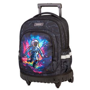 Ruksak na kotačima GALACTIC GLOW 28636 + baterijsko automatsko šiljilo TARGET gratis