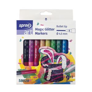 Flomasteri magic glitter 9/1 + 1 Spree