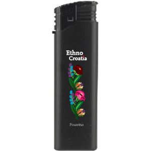 Upaljač Atomic F2 Ethno Croatia Posavina crni