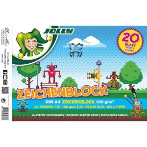 Blok crtaći A4 Pixel 20 listova, Jolly