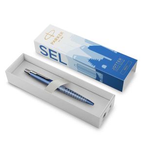 Olovka kemijska Parker Jotter, Global Icon Seoul, plava, vrh medium, plava tinta