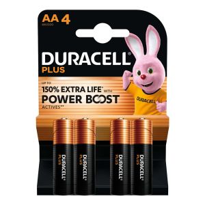 Baterija Duracell alkalna Plus power boost AA, pakiranje 4/1, LR-06