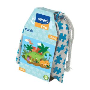 Slagalica puzzle Spree, 36 komada, Dino, u platnenoj eko vrećici