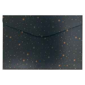 Kuverta s dugmetom kartonska A4 Gold Stars