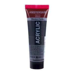 Boja akrilna Amsterdam, 20 ml, Metallic Black 850