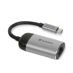 Adapter mrežni Verbatim USB-C na RJ45 gigabitni ethernet, aluminijsko kućište