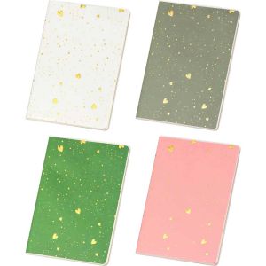 BILJEŽNICA Gold hearts B5 crte, 64 lista, pvc korice, 150091