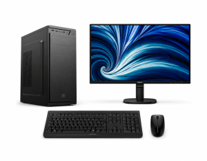 Cratos BTS Full Suit 3 - Intel i3-14100, 16GB DDR4, 512GB NVMe SSD, Intel UHD, Windows 11 Pro, tipkovnica/miš/monitor